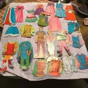1967 Vintage Disney Sleeping Beauty Paper Dolls